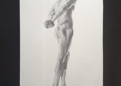 Nu académique réalisé au crayon graphite format A3