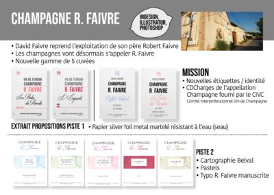 Refonte complète d'identité visuelle pour la Maison de Champagne R. Faivre