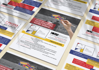 Design identité et composition flyers de Constantin Architecte