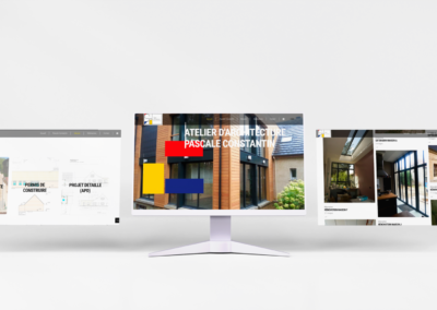 Webdesign et conception complète d'identité visuelle pour Constantin Architecte