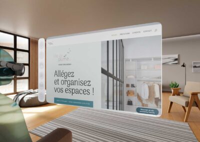 Design et développement du site web professionnel de Vie de Plume Home Organiser